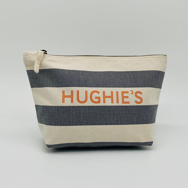 The Grey Stripe Kit Pouch