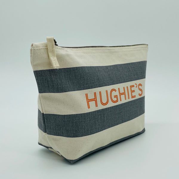The Grey Stripe Kit Pouch