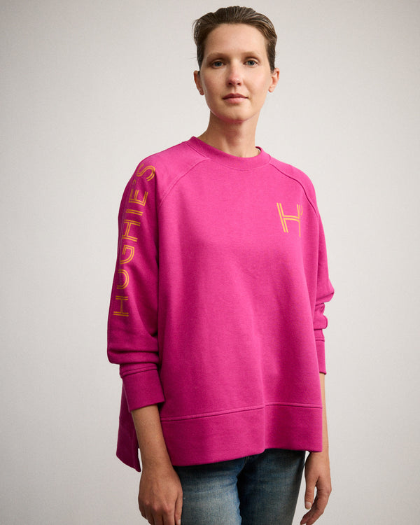 The Utility Sweat - Pink with Orange
