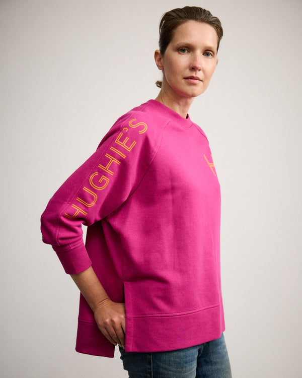 The Utility Sweat - Pink with Orange